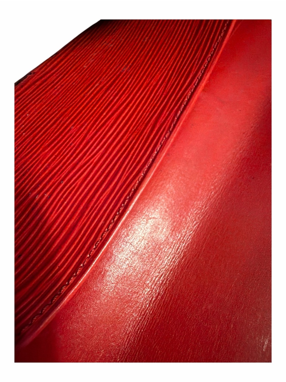 ⁠Auth Louis Vuitton Castilian Red Epi Leather Long Flap Wallet Envelope - Picture 4 of 6